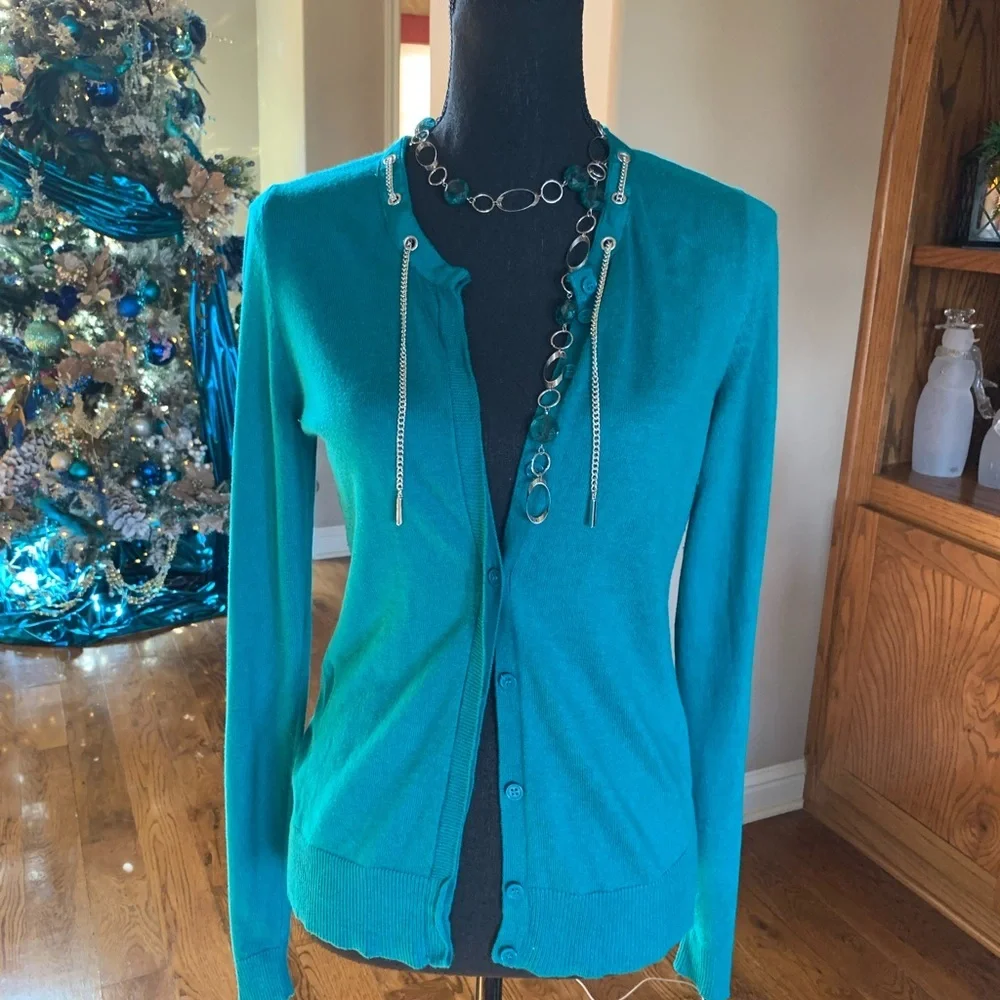 7th Avenue Design Studio‎ Chain Cardigan